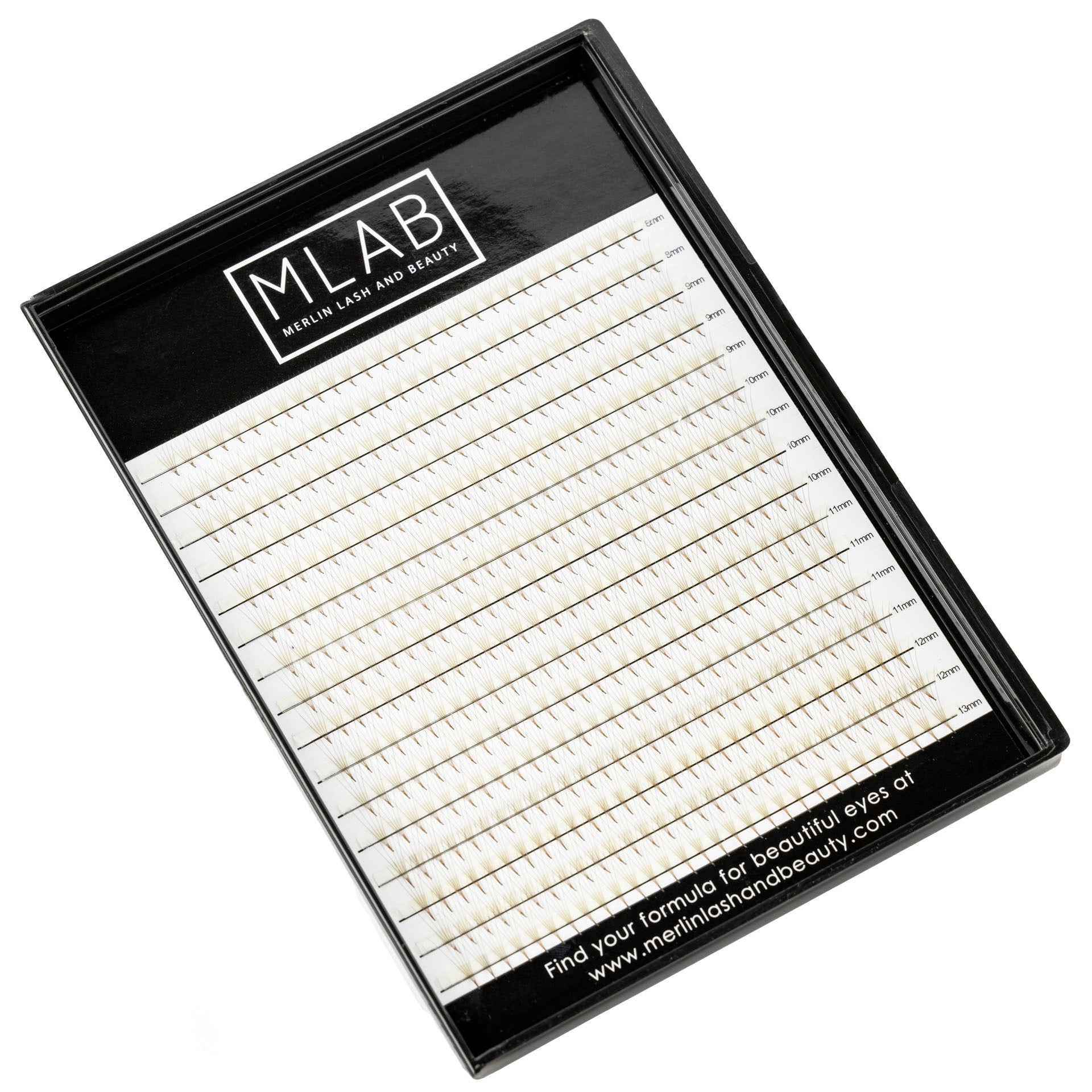 5D 0.05 Dark Brown Premade Lash Fans