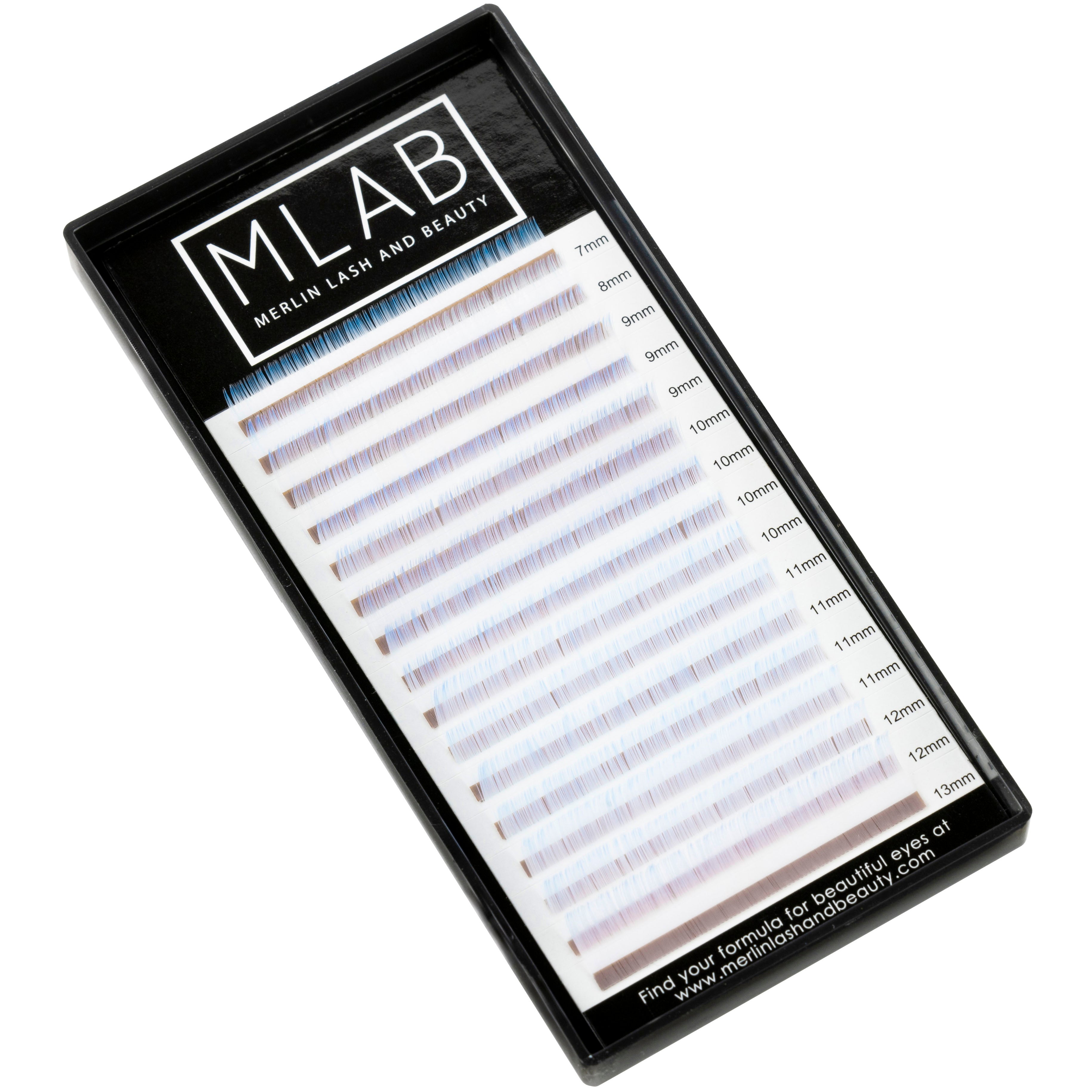 White Blue Colour Lashes