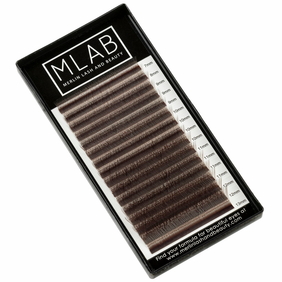 YY 0.07 Dark Brown Lash Extensions