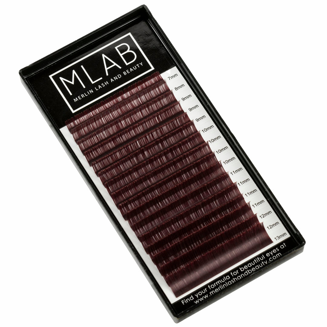 Burgundy / Red Brown Lashes