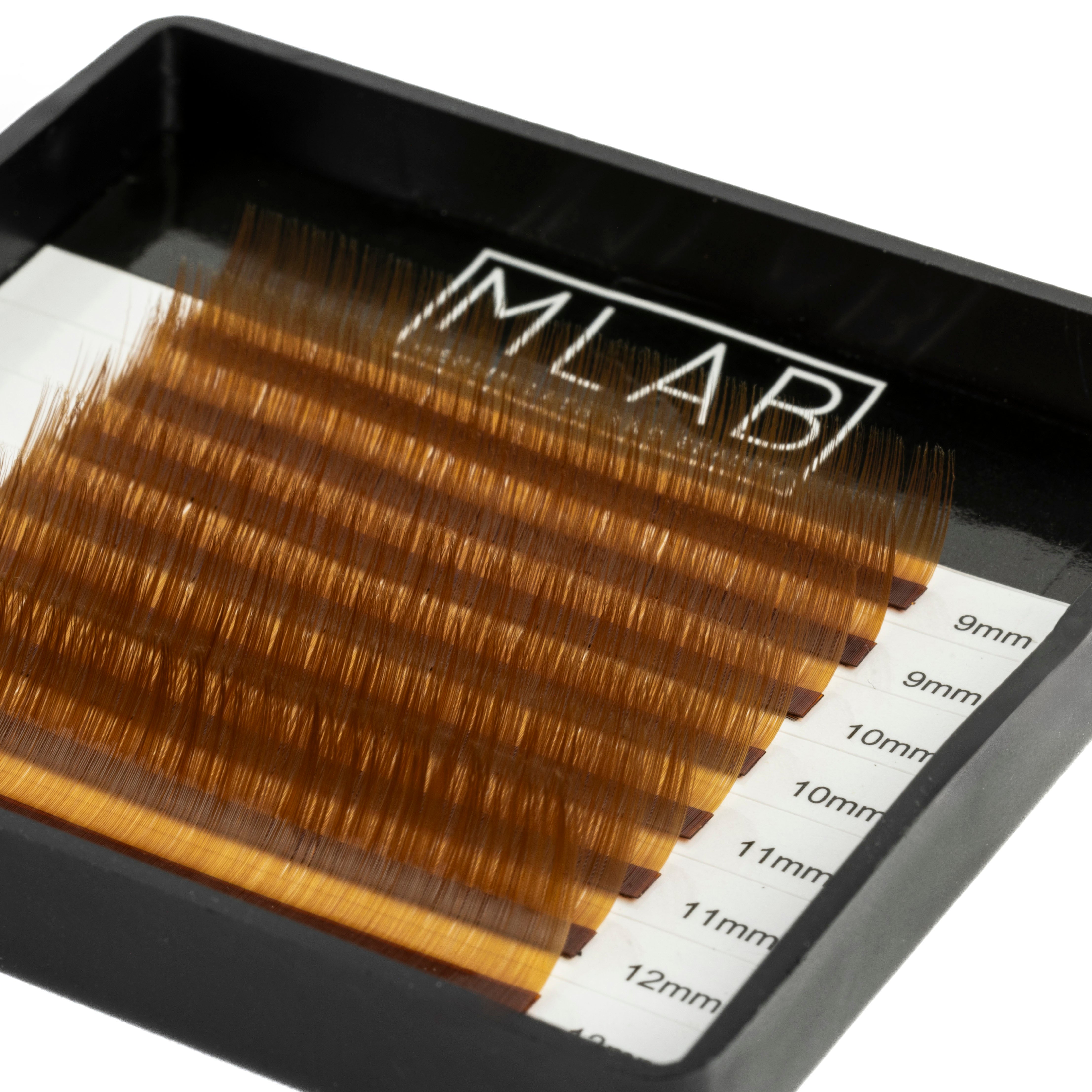 0.07 Light Brown Lash Extensions Small