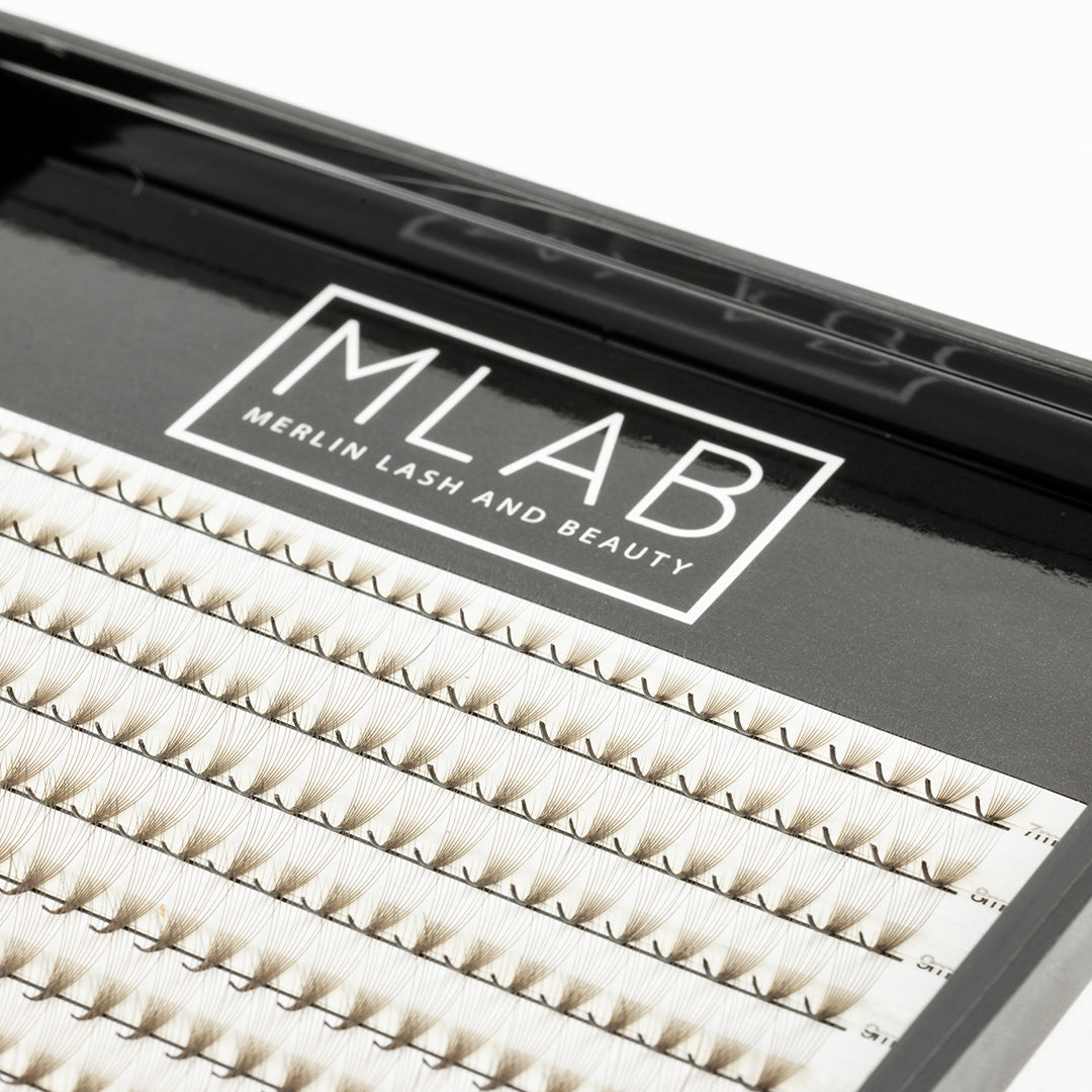 10D 0.05 Dark Brown Premade Lash Fans