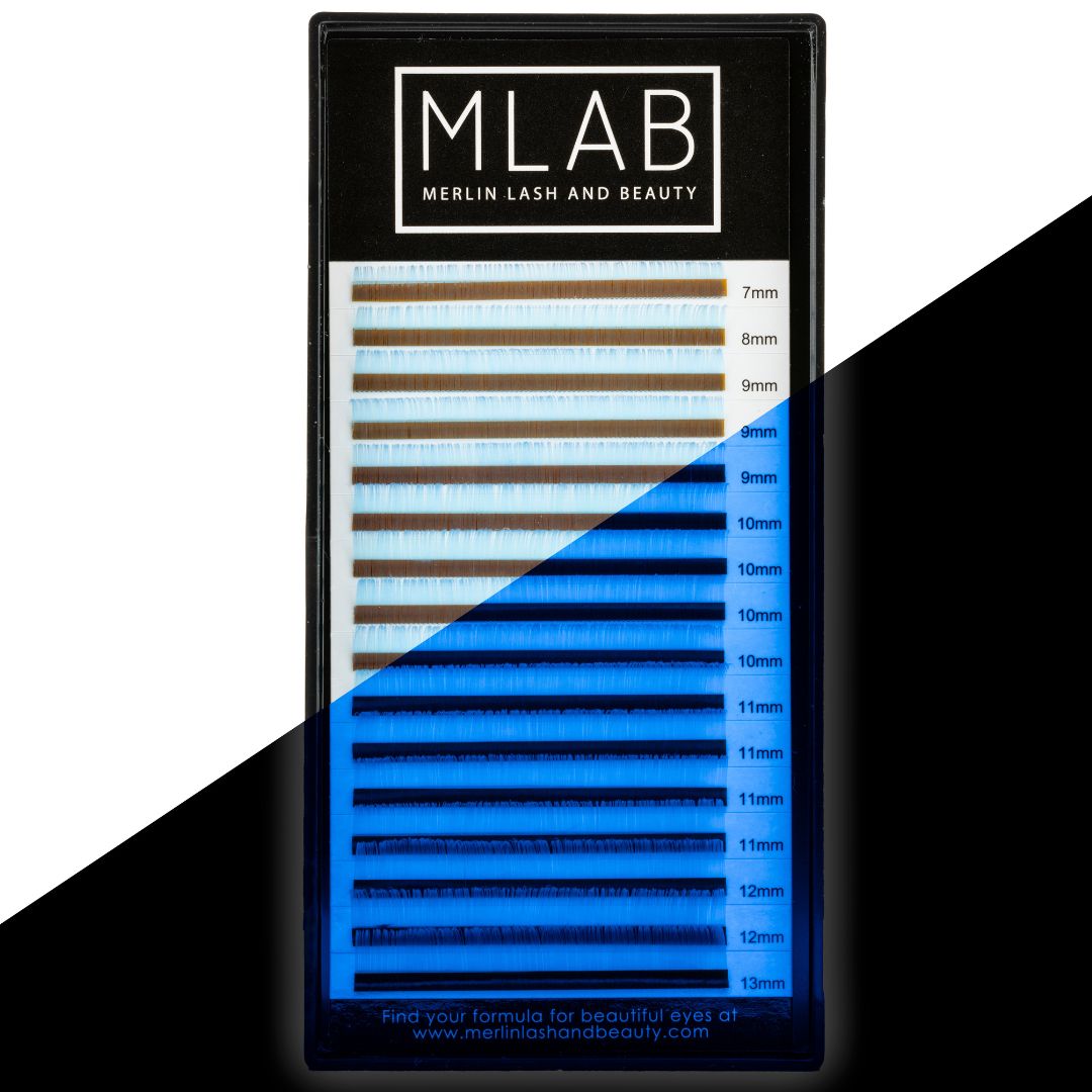 Neon Blue Colour Lashes