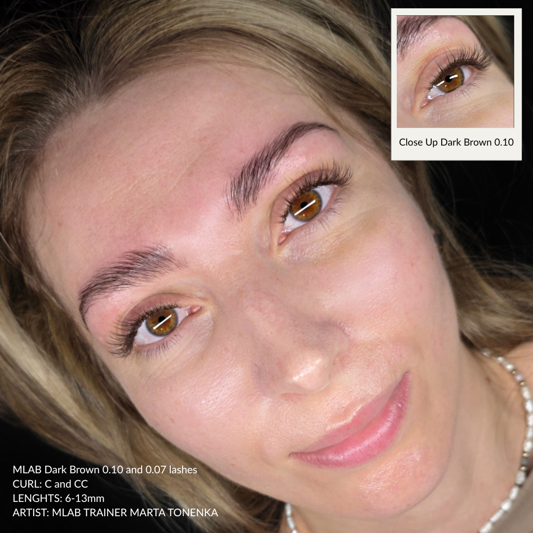0.10 Dark Brown Coffee Lash Extensions