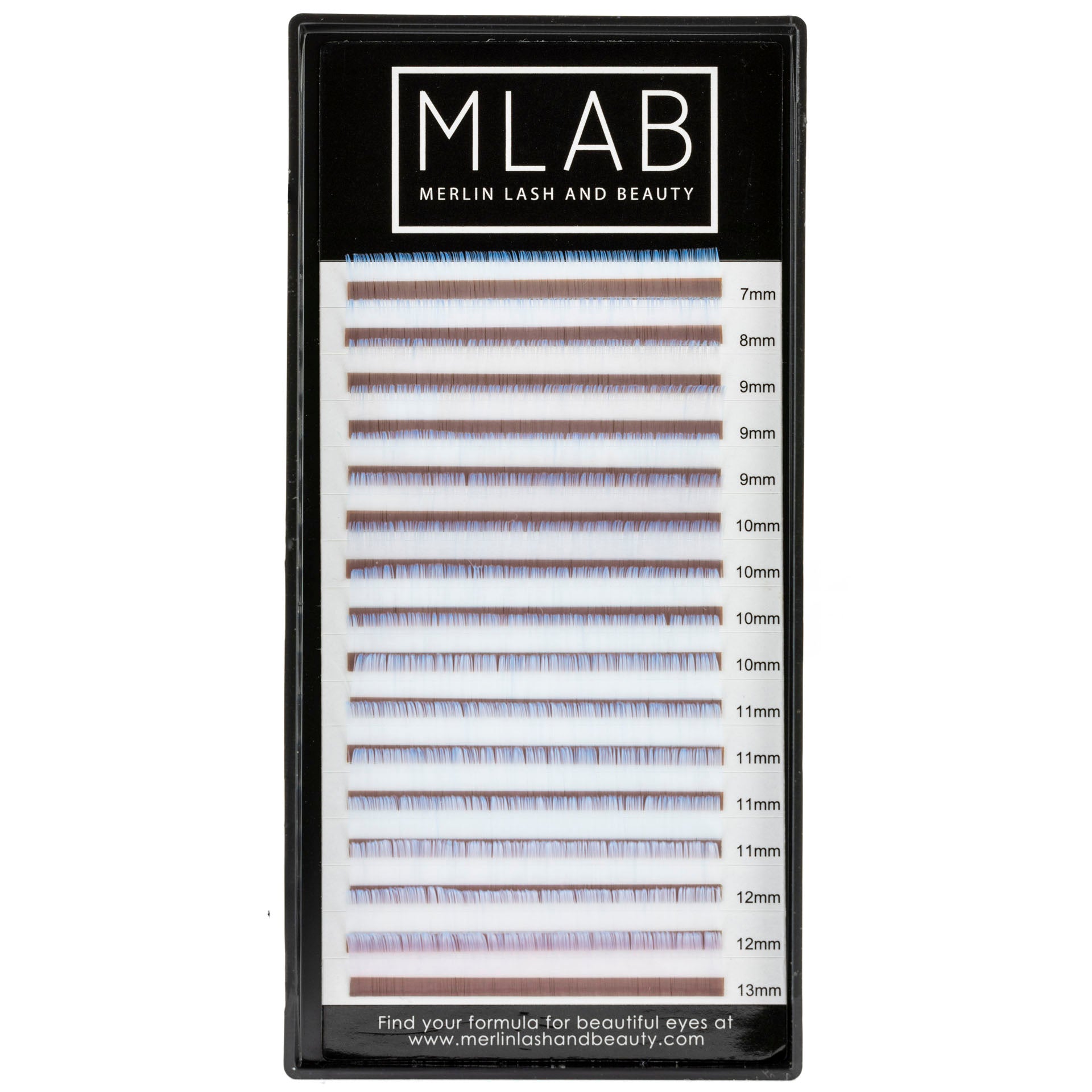 White Blue Colour Lashes