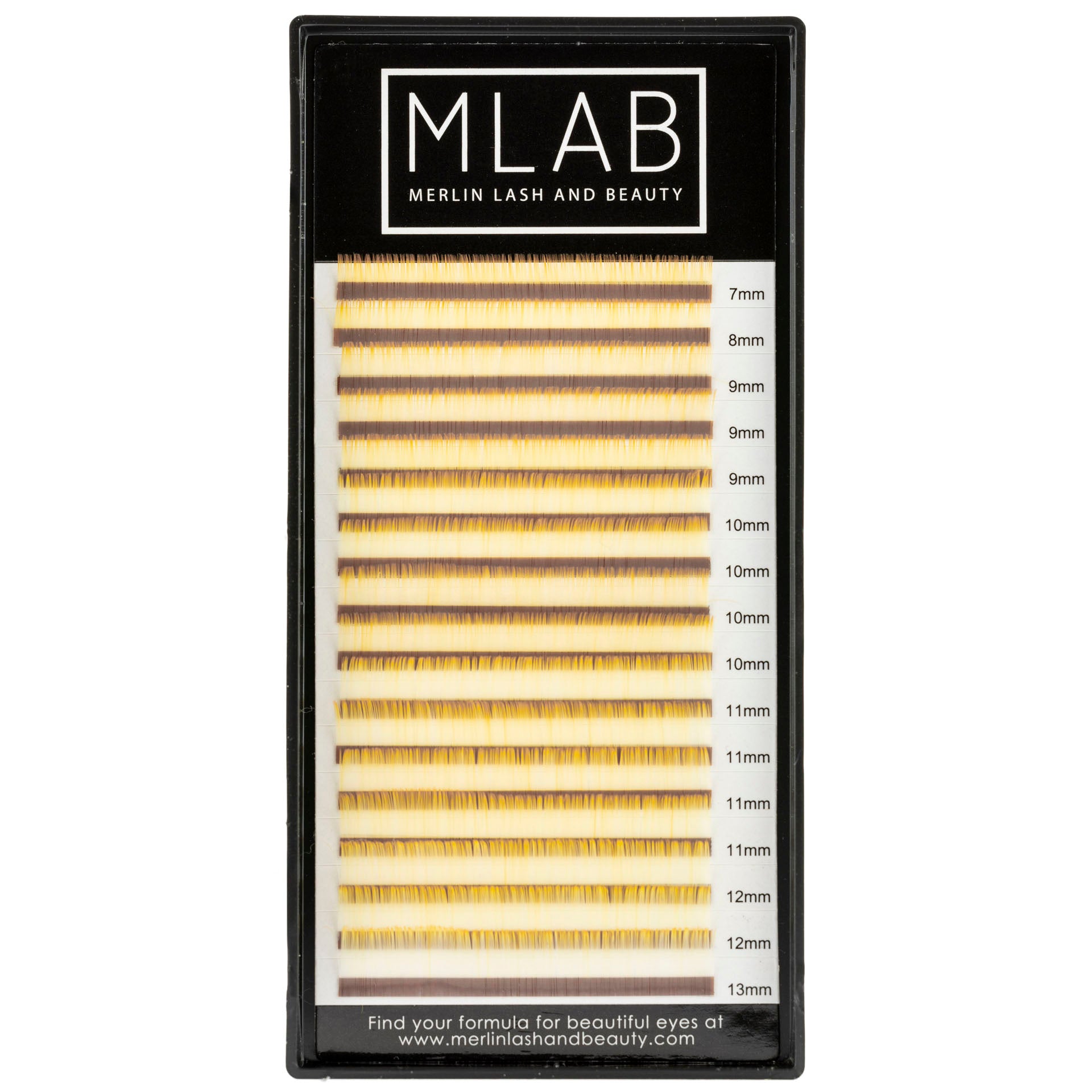 White Orange Colour Lashes