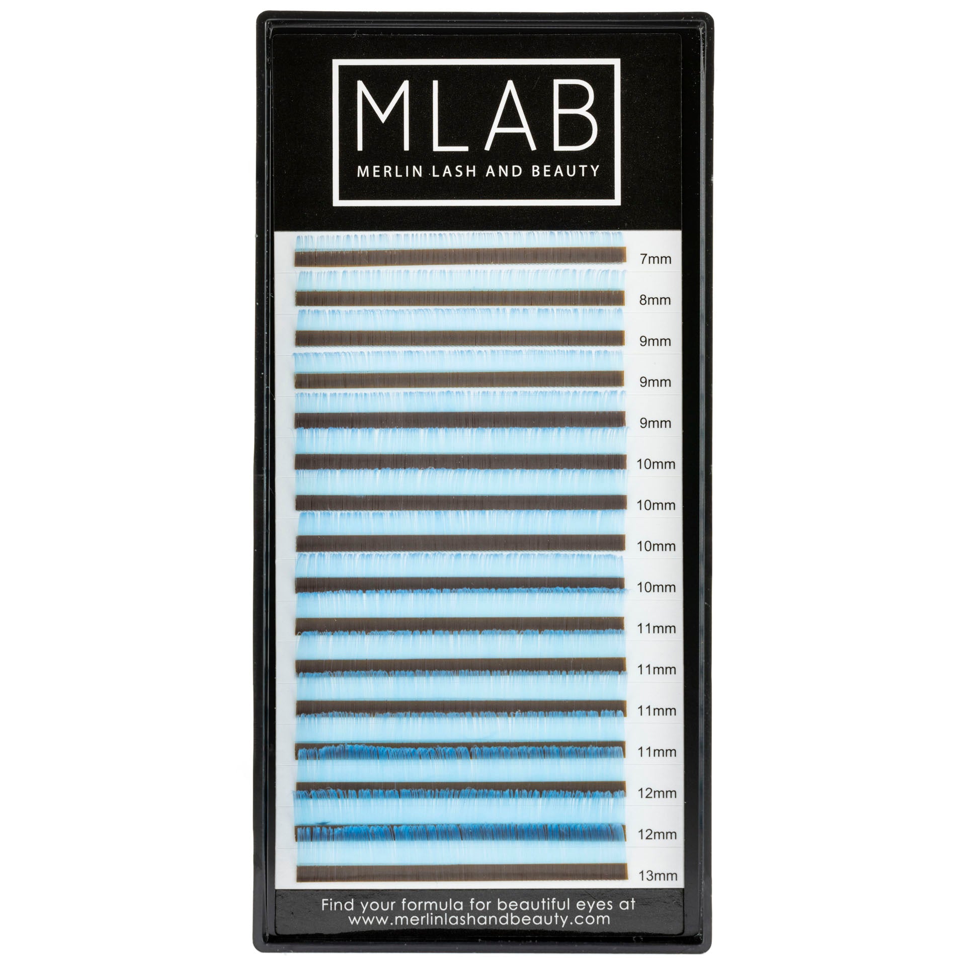 Neon Blue Colour Lashes