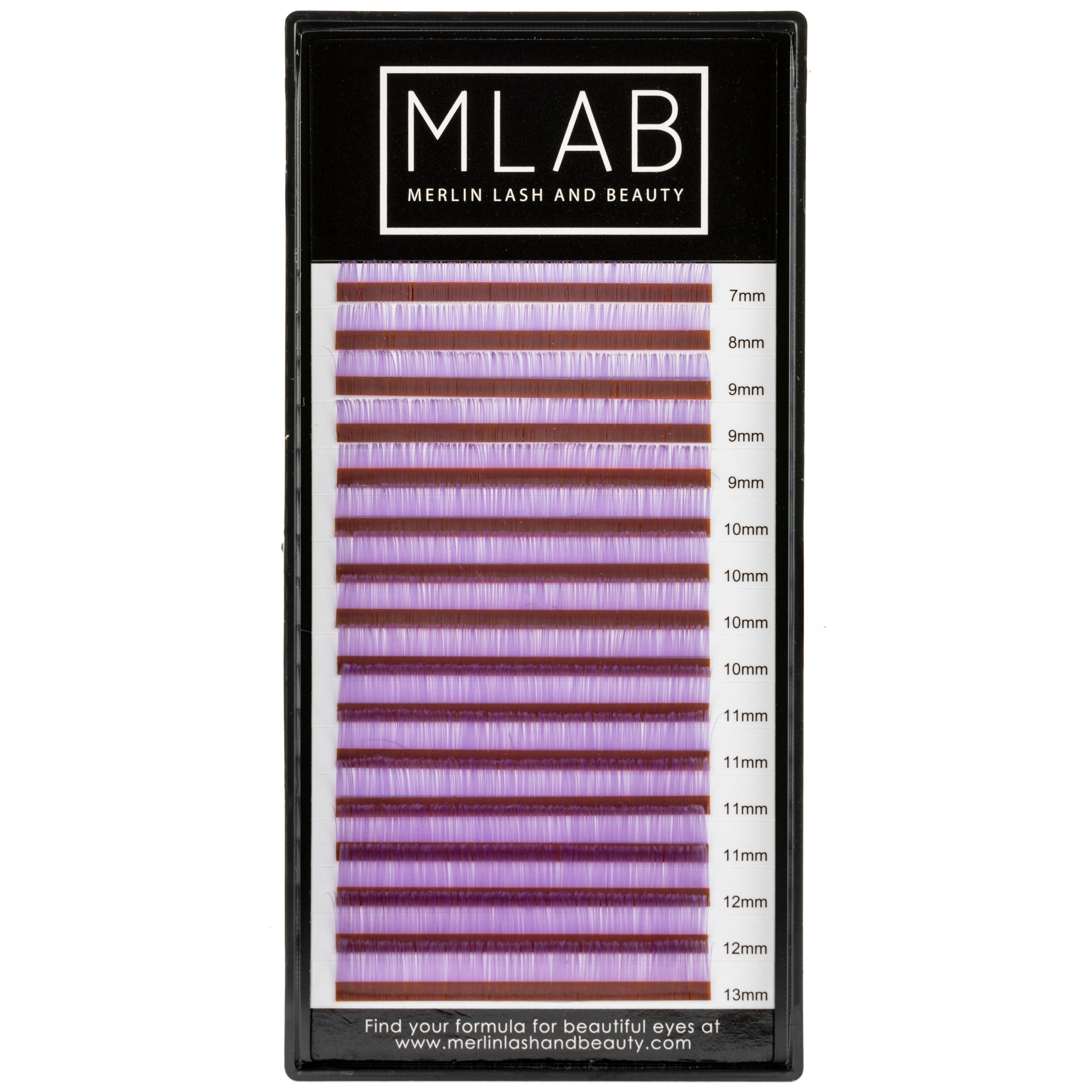 Neon Purple Colour Lashes