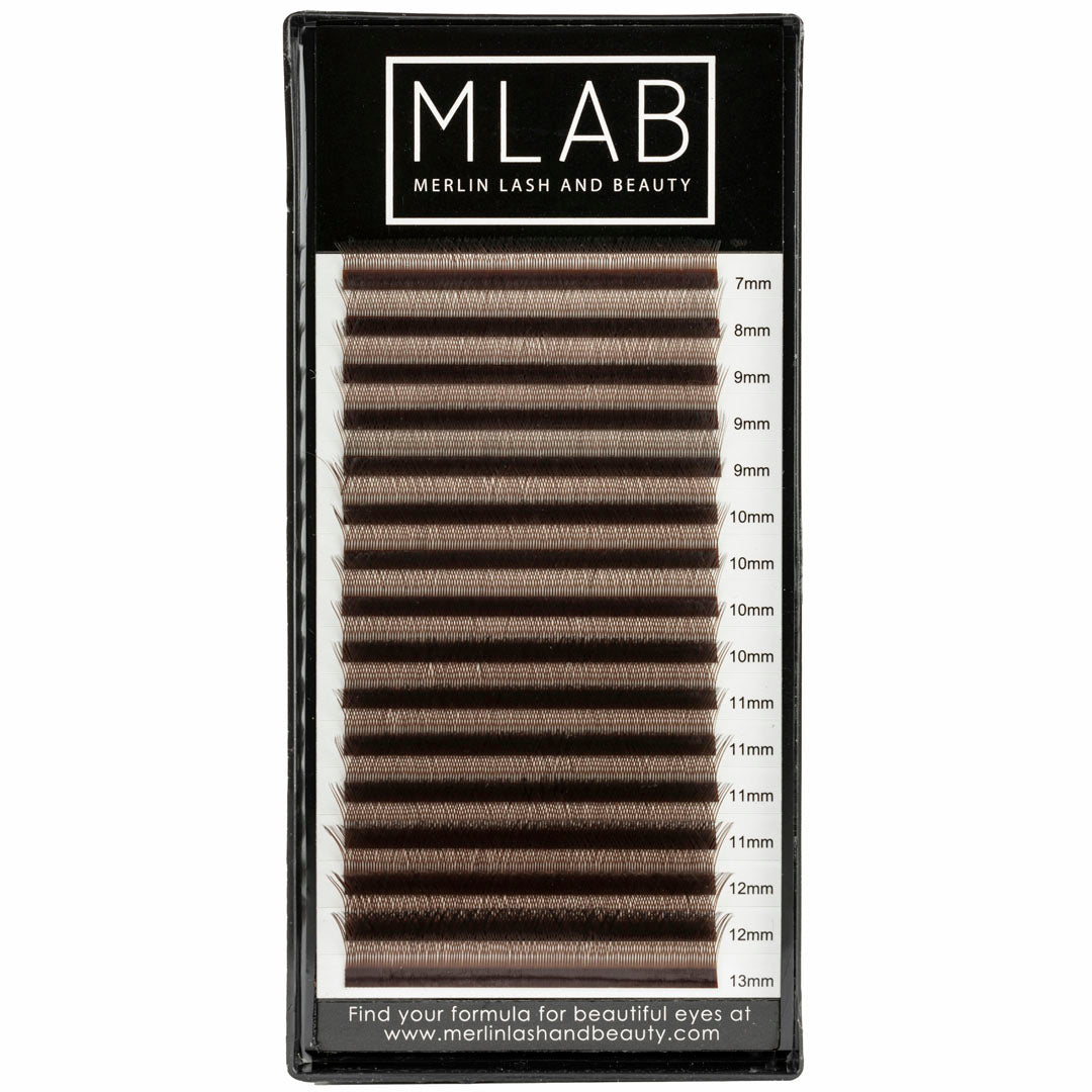 YY 0.07 Dark Brown Lash Extensions