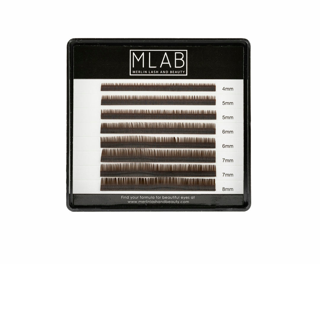0.10 Dark Brown Classic Lash Extensions