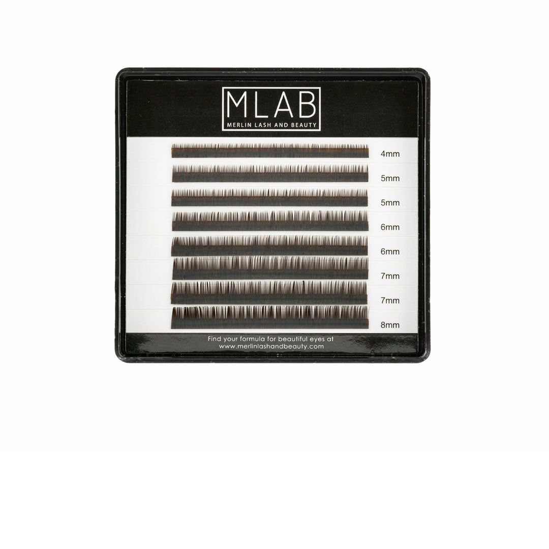 0.10 Coffee Brown Lash Extensions