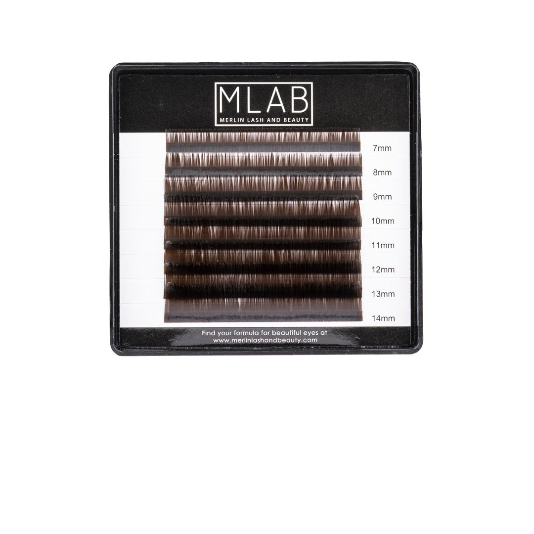 Chocolate Brown Lash Extensions 0.05