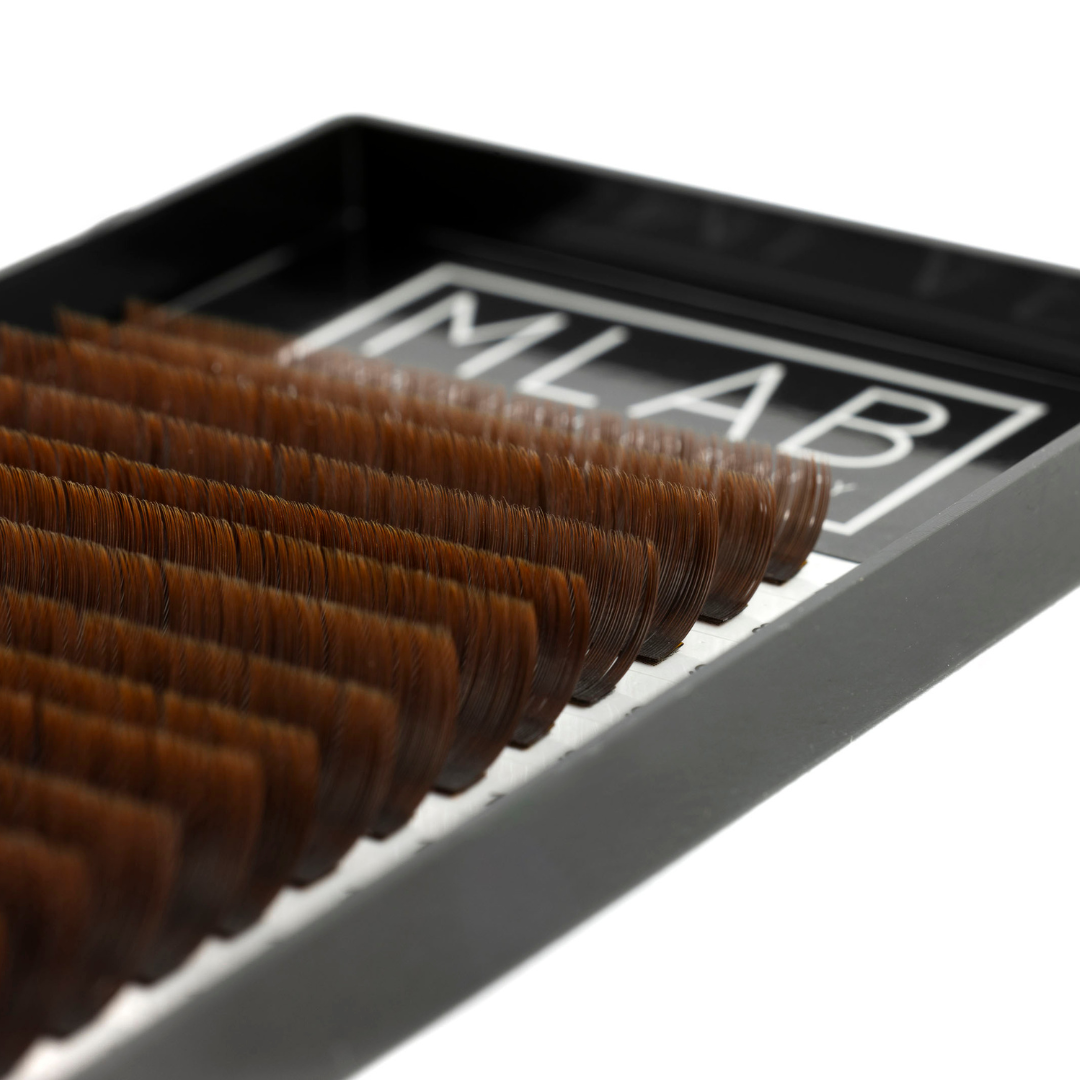 Chocolate Brown Flat Matte Lashes