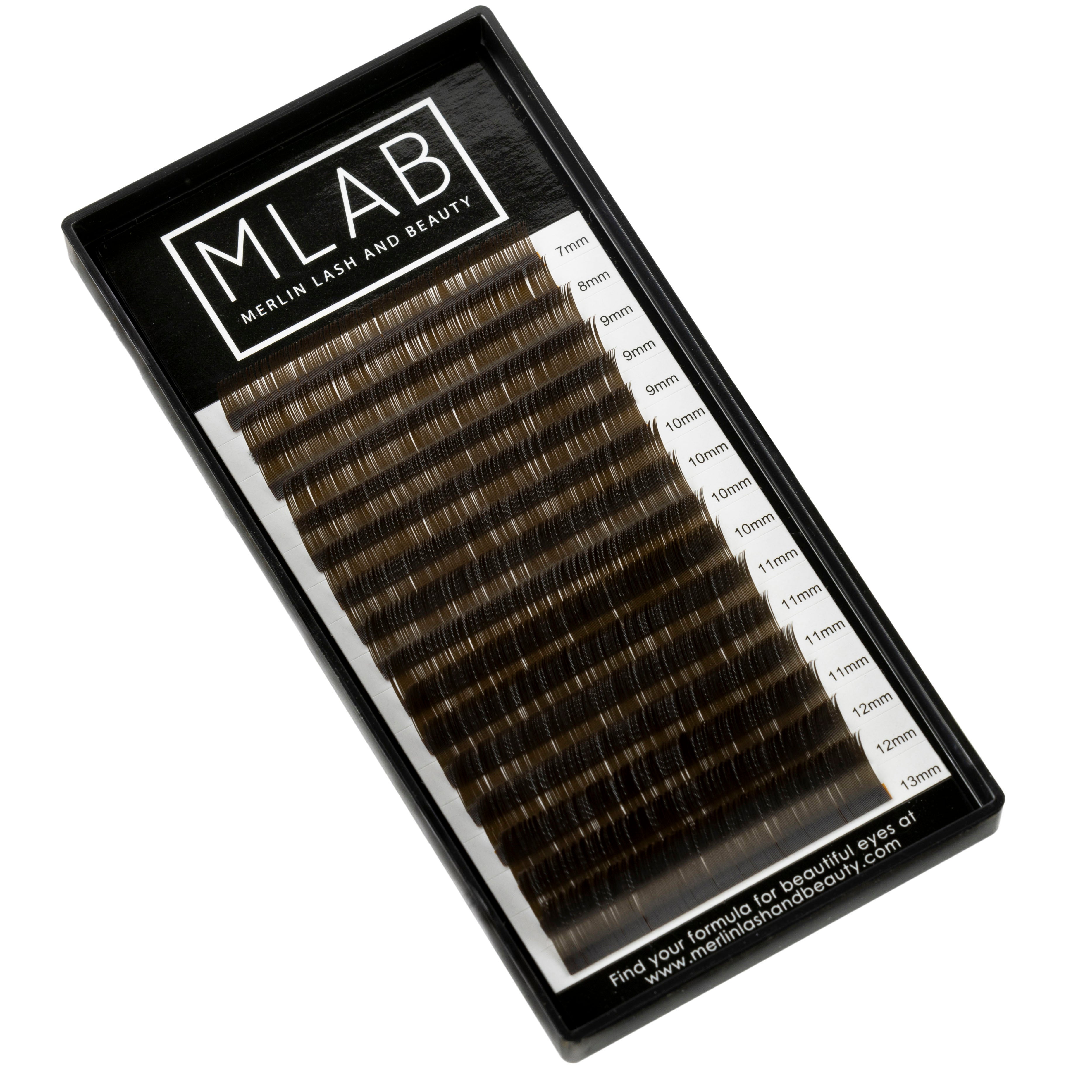 0.15 Dark Brown Flat Matte Lash Extensions