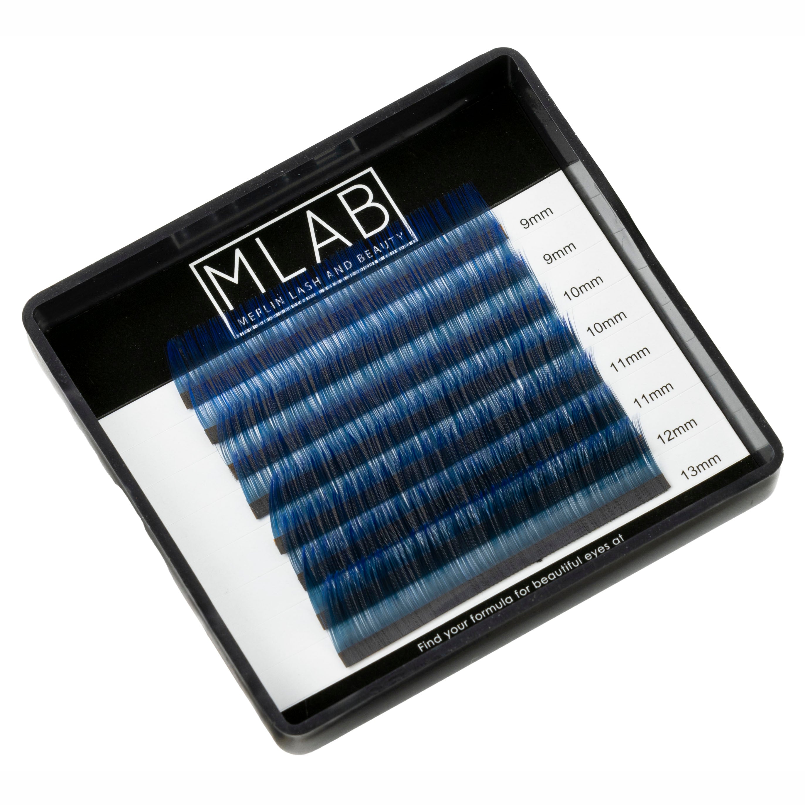 Black Blue Two Tone Lashes Small