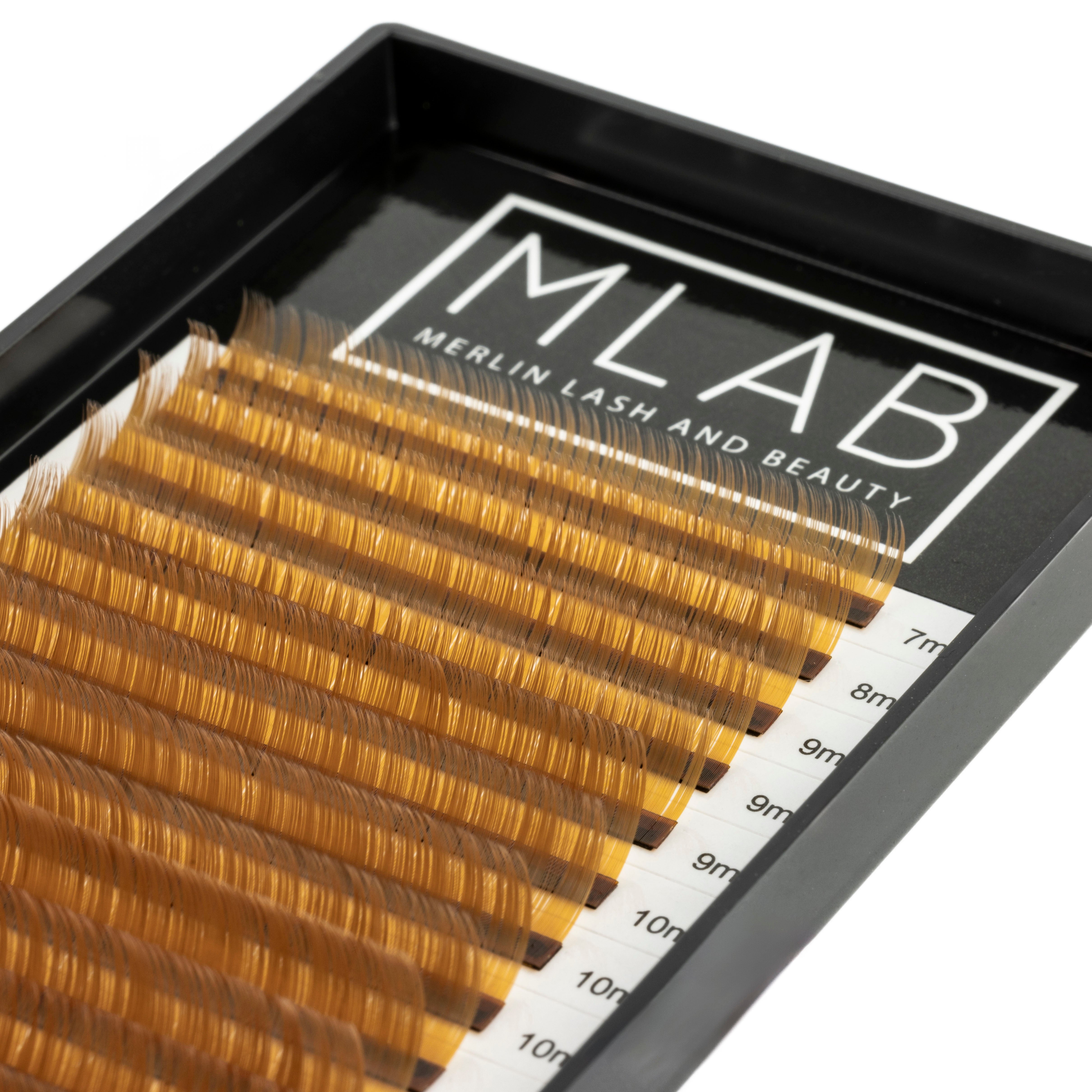 0.07 Light Brown Lash Extensions