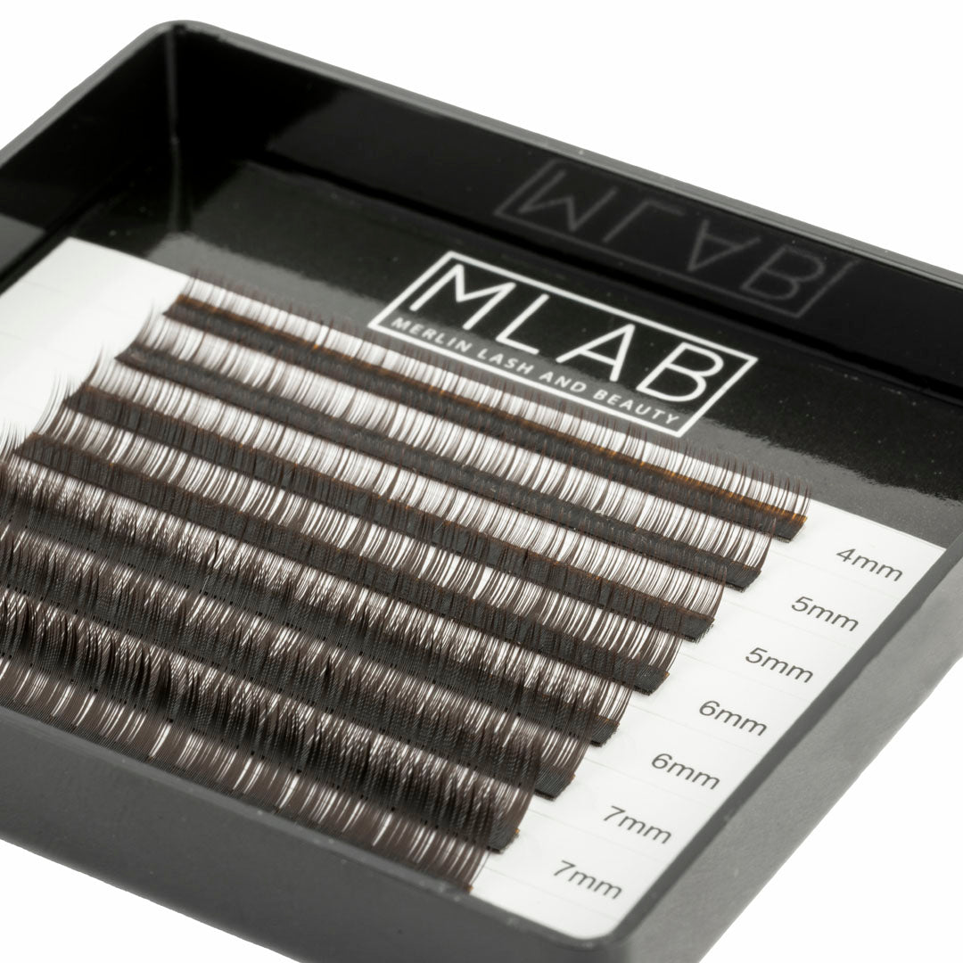 0.10 Coffee Brown Lash Extensions