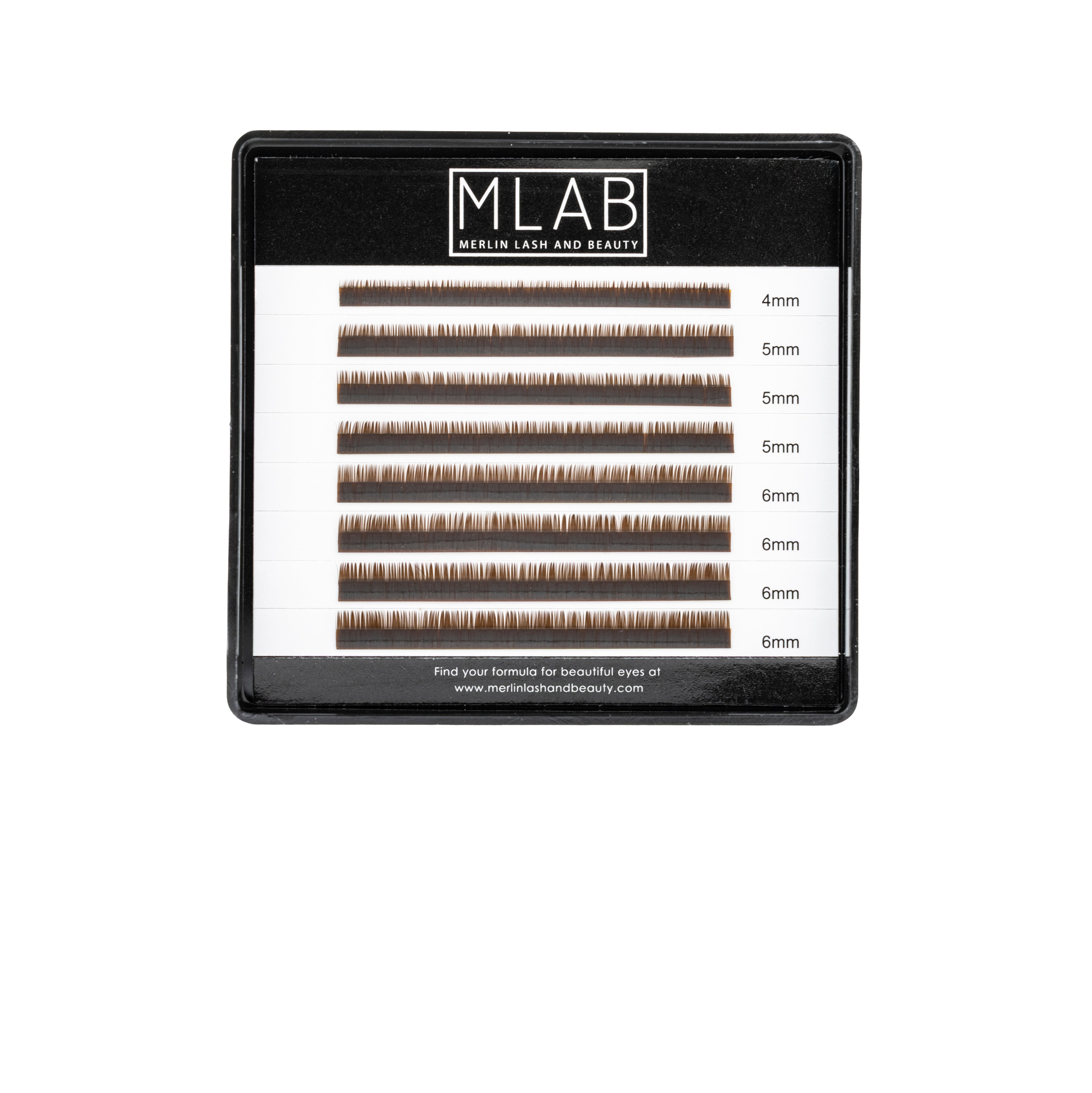 Chocolate Brown Bottom Lash Extensions 0.05