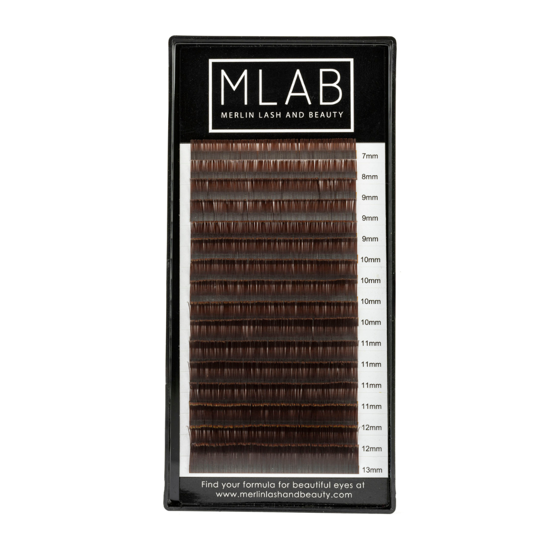 Chocolate Brown Flat Matte Lashes