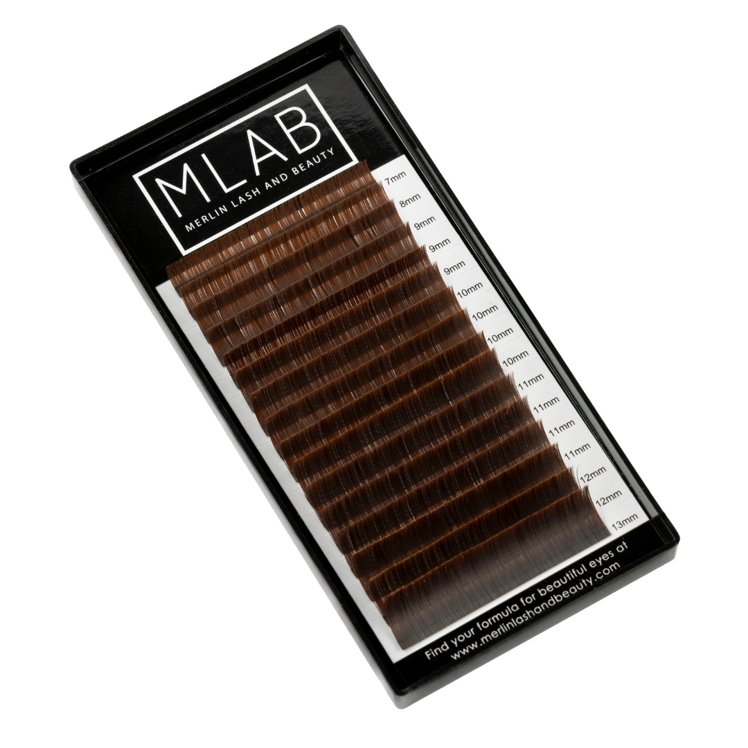Chocolate Brown Flat Matte Lashes